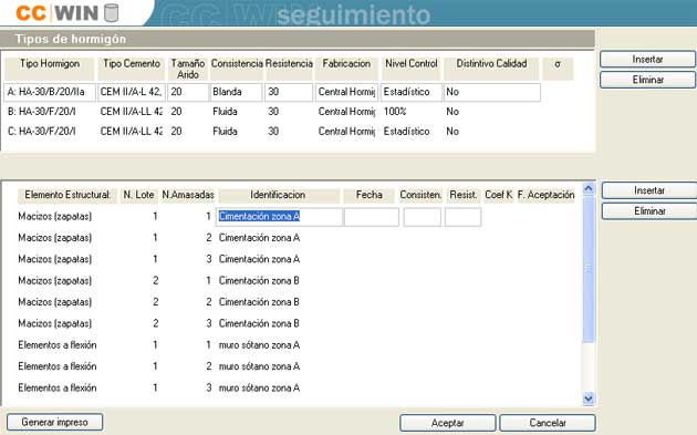 pantalla seguimiento hormigon